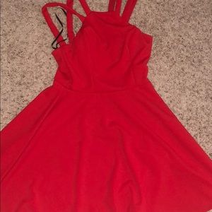 red dress